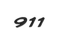 '911'  BLACK Rear Lid Badge. Porsche 991 - 99155923103