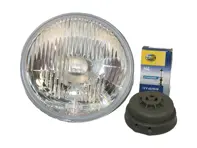 Headlight High/Low Beam, 7' E4 Approved, Hella, Headlight H4 Conversion. Porsche 356 / 911 / 912 / 914 / 944 / 930 - 64463110131 - 644-631-101-31
