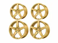 DD1 5-Bolt Alloy Wheel Set Satin Gold. Porsche 992.2 GTS - 992.25.20.F.SG, 992.26.02.R.SG