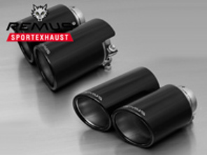 Remus tail pipes, 102 mm, Black Chrome - 004670QBSS, 6880090500LR