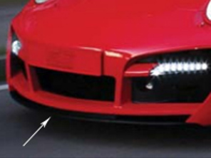 TechArt Front spoiler lower lip. Porsche 997 Turbo - 097100181009, 097100181110