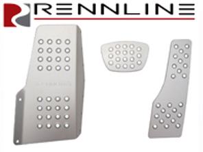 Rennline Aluminium 3 Piece Pedal Set Perforated. Porsche 911/912/930 Targa + Cab/ 964/993 Tiptronic - P44.22.13, P442213