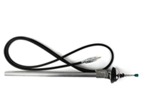 Hirschmann rod antenna with blue tip for Porsche 356 and 911 F - 64464500101, 30111, 60057