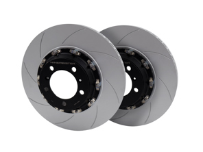 Floating brake disc set slotted REAR. Porsche 991 GT3 / 981 GT4 / 718 GT4 / 718 Spyder - 99135240780, 99135240880, 98135240780, 98135240880, 98135240781, 98135240881 - 9GT615601N