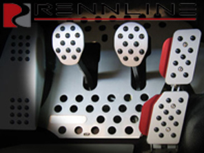 Rennline REV2 3 Piece Pedal Set Rubber Grip. Porsche 911 / 912 / 914 / 930 / 964 / 993 Manual - A12.2P60, A122P60