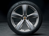 21' Macan Exclusive Design Sport Alloy Wheels & Summer Tyres Original Porsche - 95B044668K