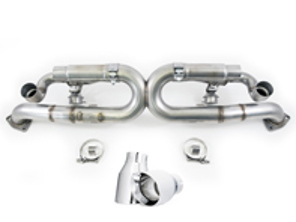 AWE SwitchPath™ Exhaust system with Silver tips for Porsche 991.1 Carrera S (PSE cars only) - 3025-42010, 3025
