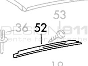 Targa Soft Top Water Strip. Porsche 911 70-89 - 90156530345, 90156530445