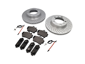 FRONT Brake Pads and Brake Disc Package Porsche 987 Boxster / 987C Cayman - 98735140101, 98735140201, 98735193903, 98735108801, 99761275500, 99761275701