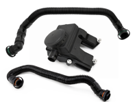Air / Oil Separator & hose kit. Porsche 958 Cayenne S 4.8L 2011-18 / 970 Panamera 4.8L 2010-18 - 94810713522, 94810724720, 94810724520