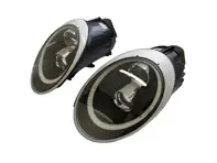 HEADLAMPS DUAL PROJECTOR HALOGEN + AURORA LIGHT Porsche 997 05-08 BLACK LENS LHD - 99763115713, 99763115813