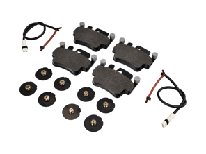 FRONT Brake pads, sensors, shims kit Porsche Boxster 986 S 3.2L OE - 99635294903, 99635108802, 99661236501