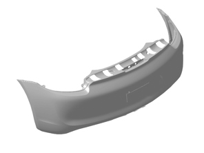 Rear bumper. Porsche 981 Cayman GT4 - 98150599182, 98150599180