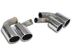 Supersprint polished steel tailpipe set. Porsche 9YA Cayenne 2018 onwards - 249526