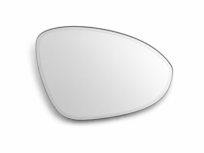 Door mirror glass (Convex), Dimmable, Right for LHD. Porsche 9YA Cayenne 2018>> / 95C Macan-e 2024>> - 9Y1857522T - ZJ-7145-R