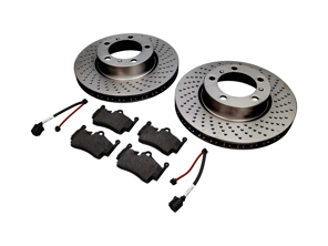 REAR Brake Pads and Brake Disc Package Porsche 718 S Brembo - 98160916300, 98735240101, 98735293903