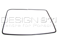 Rear screen moulding metal, Black. Porsche 911 Coupe - 9115459110070K, 9115459120070K
