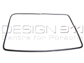 Rear screen moulding metal, Black. Porsche 911 Coupe - 9115459110070K, 9115459120070K