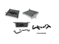 Aluminium radiator for water coolant fluid & hoses SET OF 3. Porsche 718 Boxster / 718 Cayman - 9P1121251, 9P1121252, 99110613702, 99110613701, 9P1121253 - 7086, 7087, 7060
