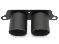 Exhaust Deluxe Dual Style Tips MATTE BLACK. Porsche 991 GT3 - 99111125390, 99111125393