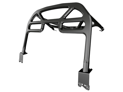 Roll cage and harness bar dry carbon fibre. Porsche 718 Cayman - 98158010380 - SRRSCFRC