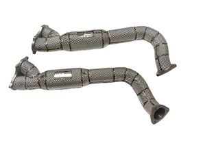 Resonated GPF delete exhaust pipe set. Porsche 718 Boxster Spyder / Cayman GT4 / GTS 4.0ltr - 982254351B, 982254351L, 982254351AA, 982254351N, 982254351T, 982254350B, 982254350L, 982254350N, 982254350AB, 982254350T - 9M82254351BRESKIT
