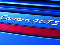 'CARRERA 4 GTS'  Rear Badge, SILVER. Porsche 997.2 - 99755903708