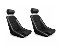 Nürburgring Bucket Seats, Leatherette / Basket Weave, SET OF 2. Porsche 356 / 911 / 912 1950–89