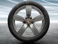 20' Cayenne Sport Classic Platinum (satin-gloss) Alloy Wheels & Summer Tyres Original Porsche - 9Y0044640E