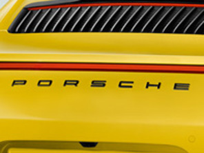 'PORSCHE' Black Rear Badge for Porsche 991.2 - 99104480380041