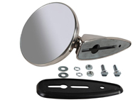 Door mirror Durant Style rimless. Porsche 356, 911 1965-68 - 90173111100, 90173111101, 90173111102 - URO-004081, 1689100300, EP090747, 9370, 911277