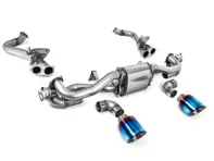 Milltek Sports Exhaust With GPF Bypass And Burnt Titanium Trims. Porsche 718 Cayman GT4 / Boxster GTS 4.0L - 982254351B, 982254351L, 982254351AA, 982254351P, 982254351R, 982254350B, 982254350L, 982254350AA, 982254350P, 982254350R, 982251053F, 982251053H, 982251053K - SSXPO153