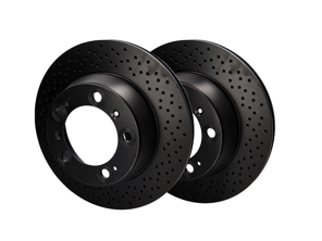 EBC Standard Brake Discs Drilled Rear. Porsche 996 / 997 / Boxster   D1065 - 99635240103, 99635240104, 98635240104 - D1166