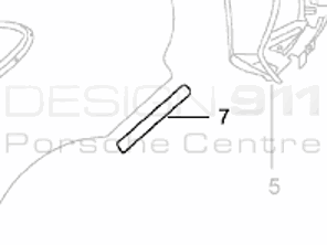 Rear 1/4 to Bumper Foil. Porsche 996 1998-05 - 99650463100, 99650463200