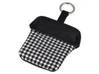 Pepita key pouch with stainless steel ring for all Porsche drivers - PCG90110010, 91190110010