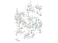 Exhaust Mounting Fitting Kit For Rear Exhaust Silencer. Porsche 996 C2 / C4 3.6L >>2001 - 99611123100, 99711152000, 99611123000, 99711122930, 90037818301, 90037810501, 90038000501