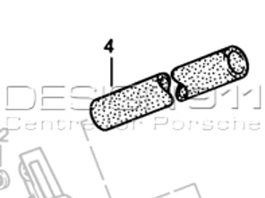 Breather Hose Timing Belt Cover to Airbox. Porsche 924S / 944 - 94410514901