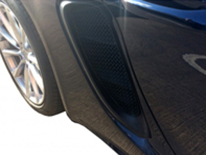 ZunSport Side vent grille set. Porsche 718 Boxster S / Cayman S 2016-20 - ZPR63205, ZPR63205B, ZPR63205, ZPR63205B