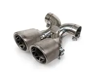 Fabspeed Maxflo True X-Pipe With Dual Tips, Titainium. Porsche 987.2 Boxster / Cayman, Cayman R, Spyder (2009-2012) - 98711198130, 98711125831, 98711125860 - FS.POR.9872.DLTTI