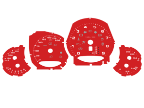 Dial face set,  PDK / MPH Porsche 991.1 US Spec