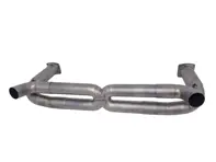 Race sports exhaust silencer bypass x pipe without catalytic converters. Porsche 997.1 turbo - 99711102772 - 9M9711102773