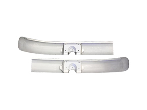 Rear bumper (non welded) with exhaust cutouts. Porsche 356A T2 1957-59 - 64450502101 - PP126T2, P126T2