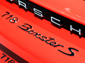 '718 Boxster S' Black Rear Badge for Porsche 718 (982) Boxster - 98204480081041
