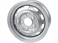 15' 6inch ET36 Steel Wheel with Silver / Grey Finish - 90136101506 - 1660000100