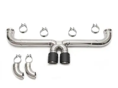Exhaust Catback Competition Race X-Pipe. Porsche 991 GT3 / GT3 RS 2014-2016 - FS.POR.991GT3.CRX, FS.POR.991GT3.CRX.BR, FS.POR.991GT3.CRX.CF