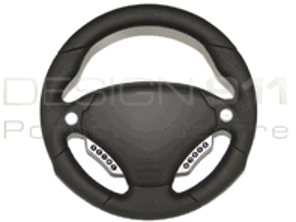 Steering Wheel Daytona MF - Black Leather - RAID