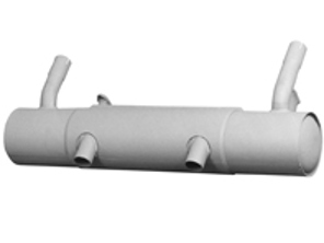 Exhaust muffler / silencer rear box. Porsche 356A - 61611101000, 61611101001, 92.321, 92321, 1620600700 - 92.321, 1620600700
