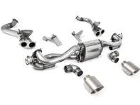 Milltek GPF Bypass Sports Exhaust With Titanium GT-115 Trims. Porsche 718 Cayman GT4 / Boxster GTS 4.0L - 982251053E, 982251053K, 982251053F, 982251053H, 982251053D, 982251053G, 982254351B, 982254351L, 982254351AA, 982254351P, 982254351R, 982254350B, 982254350L, 982254350AA, 982254350P, 982254350R - SSXPO164