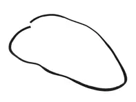 Door seal, Flap type. Porsche 911 1965-73 144'  Coupe - 91153109501, 91153109502 - 9372E, 1685700400