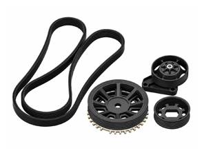 V-Rib Belt Crank Pulley and Tensioner Kit Upgrade. Porsche 911 3.2 Carrera - 93010202808, 93010202810 - AMS9050244, AMS905024